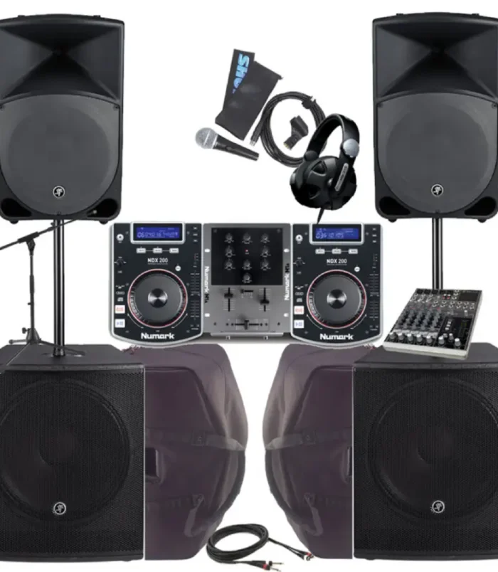 dj speaker complete set