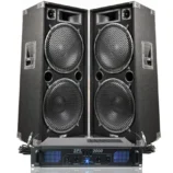 dj speaker with machine