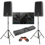 dj stage speaker with mixer