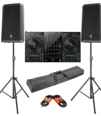 dj stage speaker with mixer